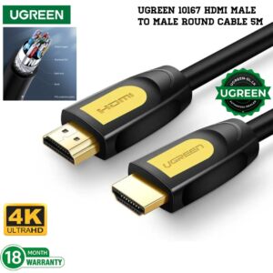 UGREEN 10167 | HDMI Male to Male Round Cable (5M)