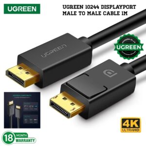 UGREEN 10244 | DisplayPort (DP) Male to Male Cable (1M)