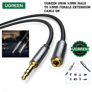 UGREEN 10538 3.5mm Male to 3.5mm Female Extension Cable 5M - 1 Year Warranty