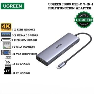 UGREEN 15600 9-in-1 USB-C Multifunction Adapter Hub